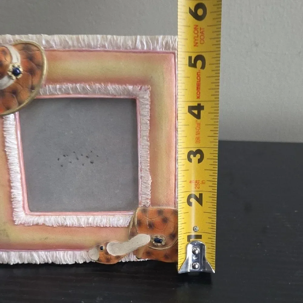Charming Tan and Cream Picture Frame